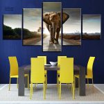 Art mural éléphant pour une ambiance naturelle
