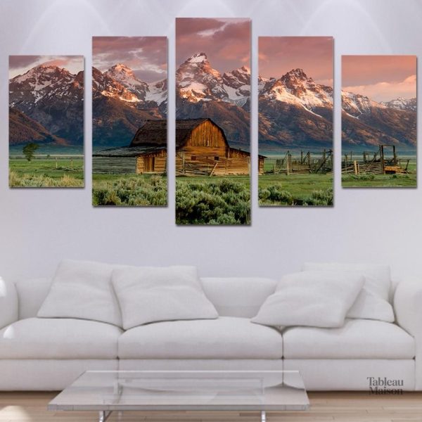 Tableau Grand Teton Park, paysage emblématique du Wyoming
