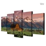 Art mural représentant la beauté naturelle du Wyoming