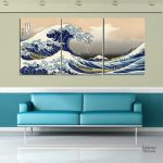 Tableau La grande vague de Kanagawa par Hokusai