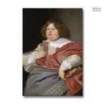 Peinture représentant une femme en taille généreuse, style contemporain
