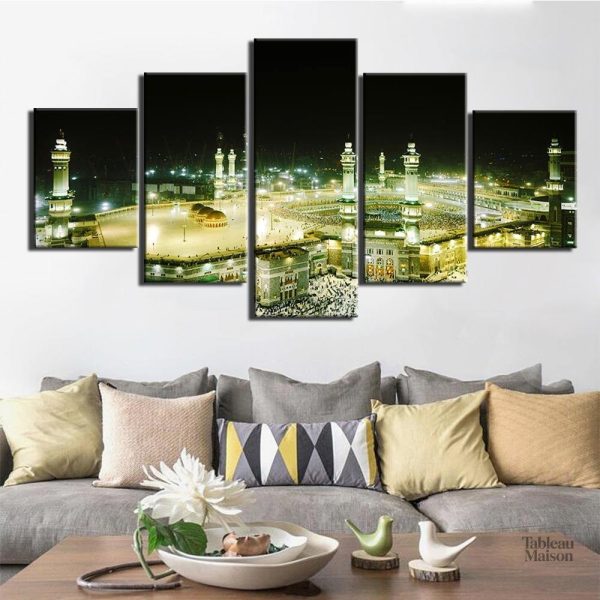 Tableau décoratif Al-Harâm avec éclairage doux