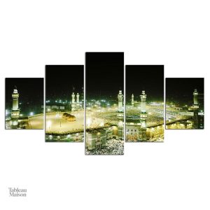 Tableau religieux Al-Harâm avec effet lumineux captivant