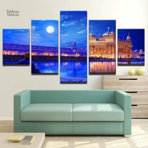 Représentation du Harmandir Sahib en tableau décoratif