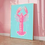 Tableau décoratif homard, touche gourmande à votre intérieur