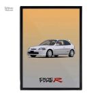 Illustration artistique de la Honda Civic japonaise