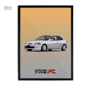 Illustration artistique de la Honda Civic japonaise