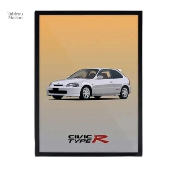 Illustration artistique de la Honda Civic japonaise