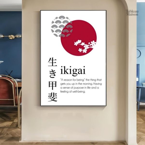 Tableau ikigai inspirant pour la décoration intérieure