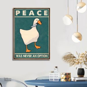 Tableau décoratif d'oie avec une touche humoristique