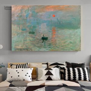 Tableau impressionniste Soleil Levant de Claude Monet
