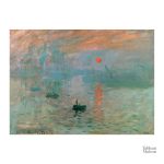 Tableau Claude Monet représentant le lever du soleil sur l'eau