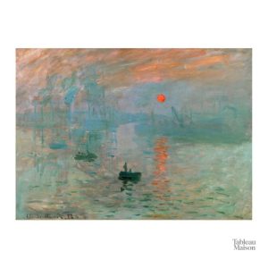 Tableau Claude Monet représentant le lever du soleil sur l'eau