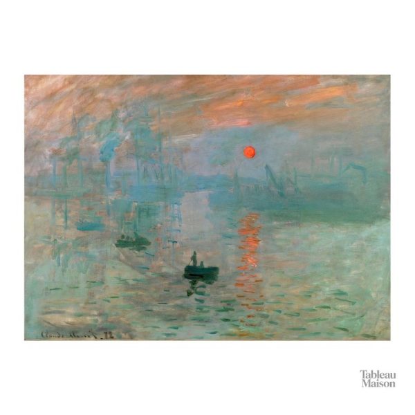 Tableau Claude Monet représentant le lever du soleil sur l'eau