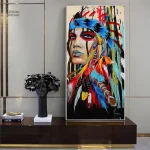 Art mural indien riche en couleurs et en créativité