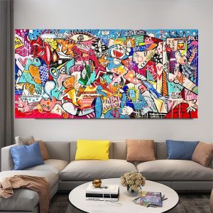 Œuvre street art version moderne de Guernica
