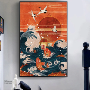 Tableau contemporain japonais artistique
