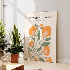 Oeuvre florale inspirée du jardin botanique