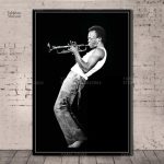 Tableau monochrome sur le thème du jazz pour un intérieur stylé