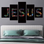Tableau représentant Jésus dans un style artistique