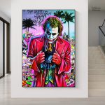 Tableau Joker Pop Art coloré et dynamique