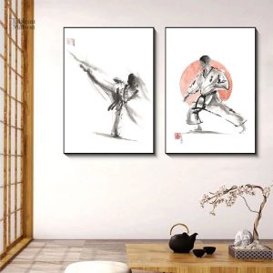 Tableau Karaté japonais décoratif