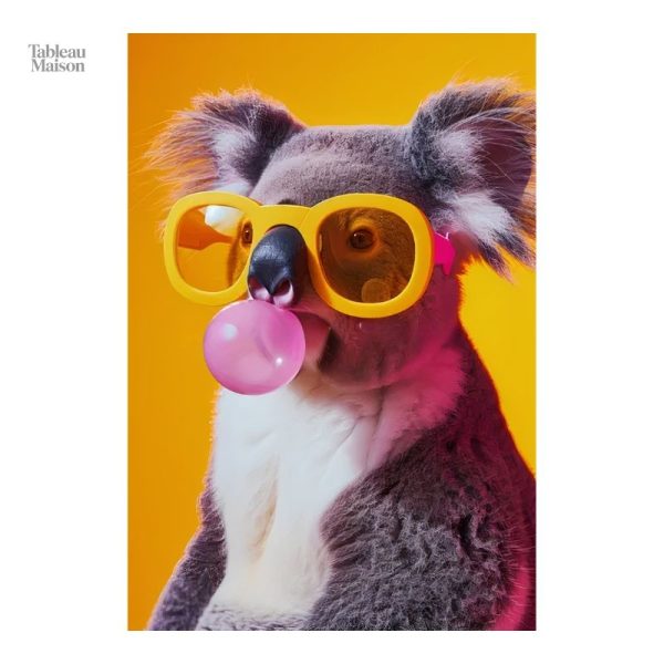 Décor mural tendance avec un koala stylisé