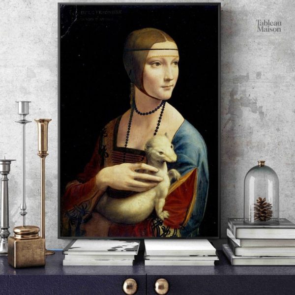 Œuvre célèbre de Léonard de Vinci : Dame à l'Hermine