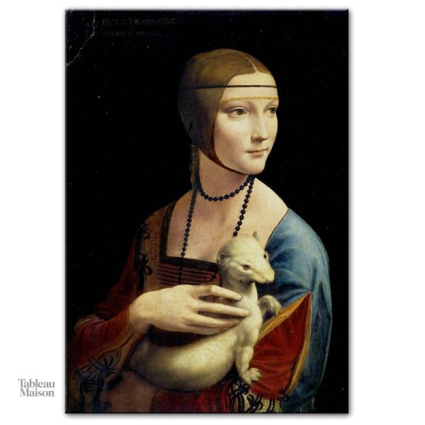 Tableau classique de Léonard de Vinci, Dame à l'Hermine