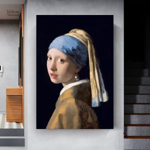 Tableau de Vermeer représentant une jeune fille mystérieuse