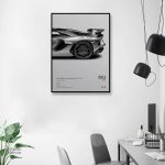 Tableau Lamborghini SVJ, œuvre d'art automobile
