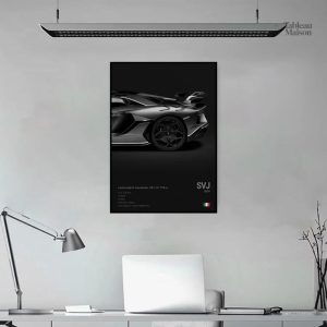 Tableau mettant en avant la Lamborghini SVJ