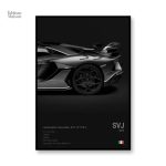Art mural Lamborghini SVJ pour passionnés de voitures