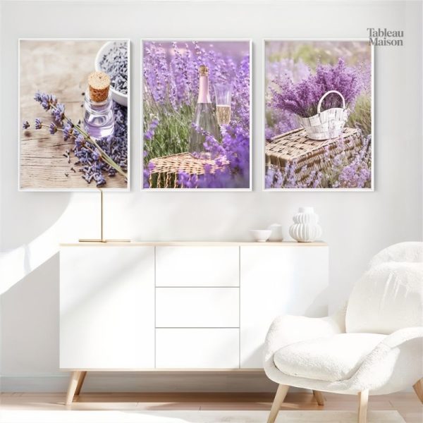 Tableau Lavande - œuvre artistique inspirée de la nature