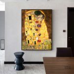 Détail artistique du tableau Le Baiser de Klimt
