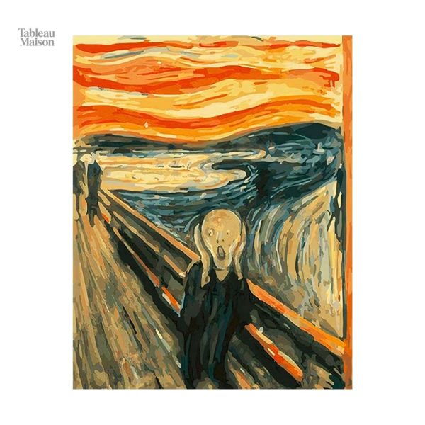 Détails artistiques du tableau le Cri, style unique de Van Gogh