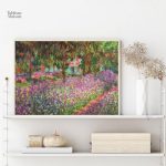 Peinture de Claude Monet, le Jardin à Giverny