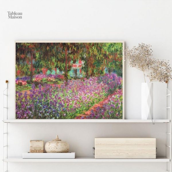 Peinture de Claude Monet, le Jardin à Giverny