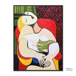 Art contemporain de Picasso, Le Rêve, captivant et vibrant