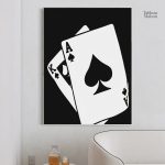 Tableau moderne Les Cartes pour Gagner