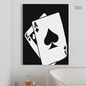 Tableau moderne Les Cartes pour Gagner