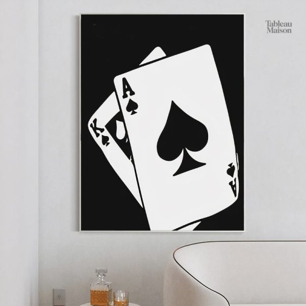 Tableau moderne Les Cartes pour Gagner