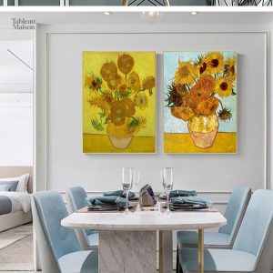Peinture de tournesols par Van Gogh