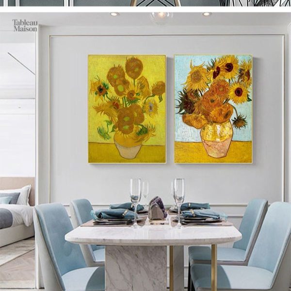 Peinture de tournesols par Van Gogh
