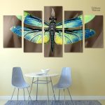 Tableau Libellule moderne en décoration murale