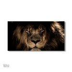 Art mural représentant un lion majestueux en XXL
