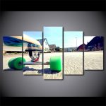 Tableau pour longboard avec motifs stylisés