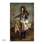 Oeuvre artistique moderne, fusion de Louis XIV et rock