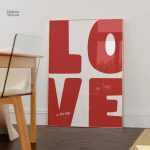 Art mural LOVE au design contemporain
