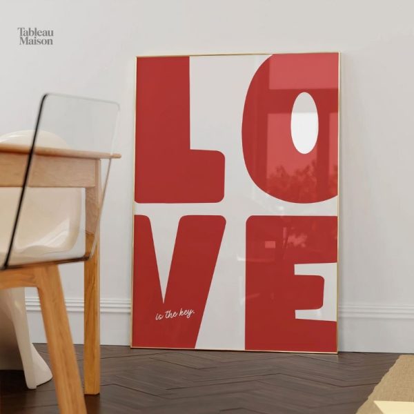 Art mural LOVE au design contemporain
